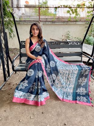 Picture of Semi Tusser Saree