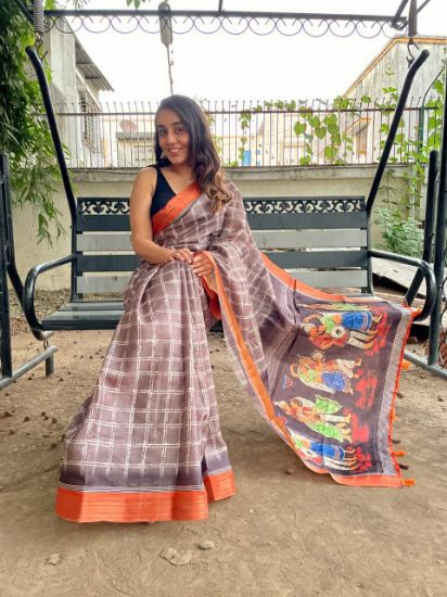 Picture of Semi Tusser Saree