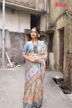 Picture of Semi Tusser Saree