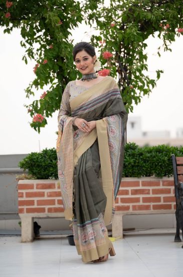 Picture of Semi Tusser Saree