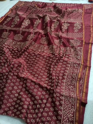 Picture of Chanderi Cotton Silk Saree