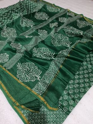 Picture of Chanderi Cotton Silk Saree