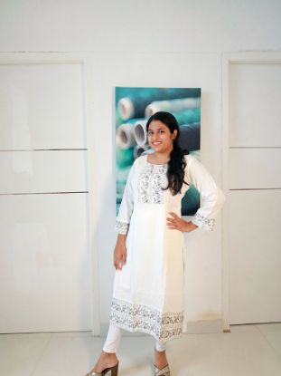 Picture of White Kurti